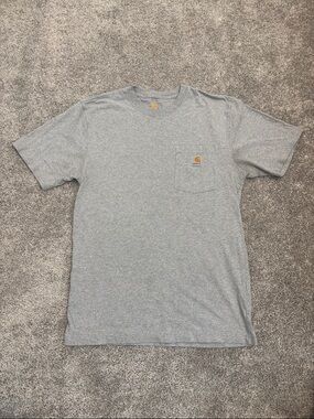 Carhartt Heather Gray Short-Sleeve Pocket Tee